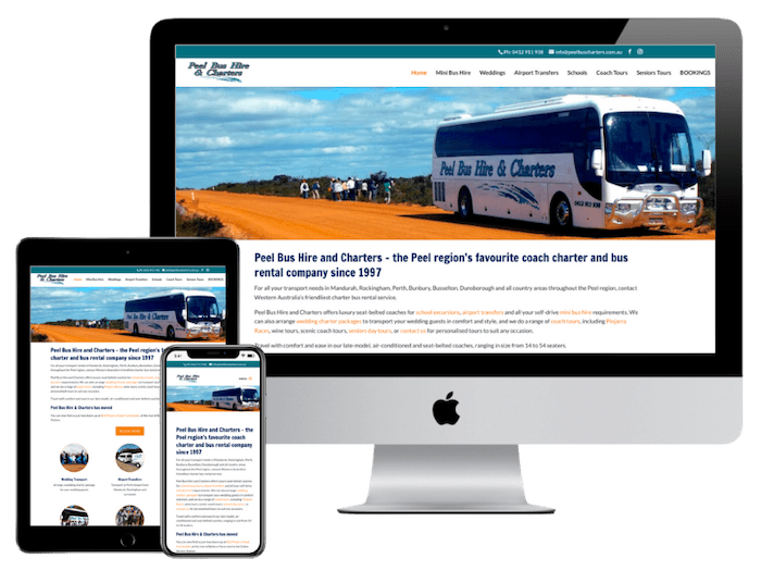 Peel Bus Charters - Simply Savvy Web